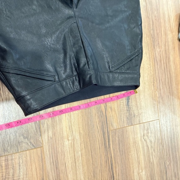 SPANX Leather Like Black Kick Flare Pants - Picture 6 of 9